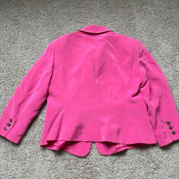 Jones New York Petite Hot Pink Blazer Suit Jacket 6p - Picture 7 of 7